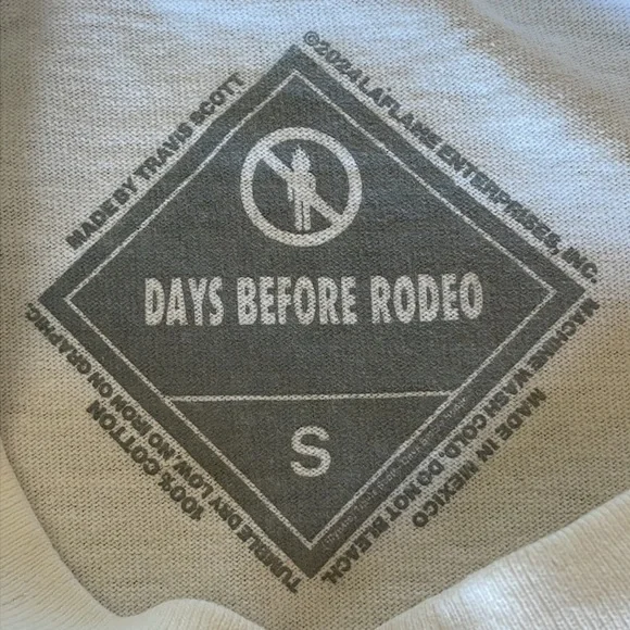 NEW MENS TRAVIS SCOTT CACTUS JACK X SP5DER R5DEO DAYS BEFORE RODEO III TEE SMALL - Picture 9 of 11